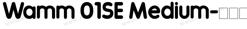 Wamm 01SE Medium字体转换